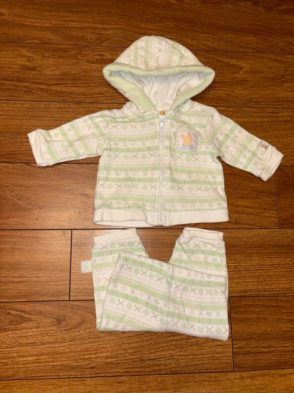 Vintage Peter Rabbit baby set hoodie and pants